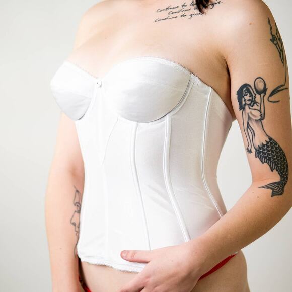 White Slimming Corset Bustier Lingerie- 34C - Picture 2 of 7